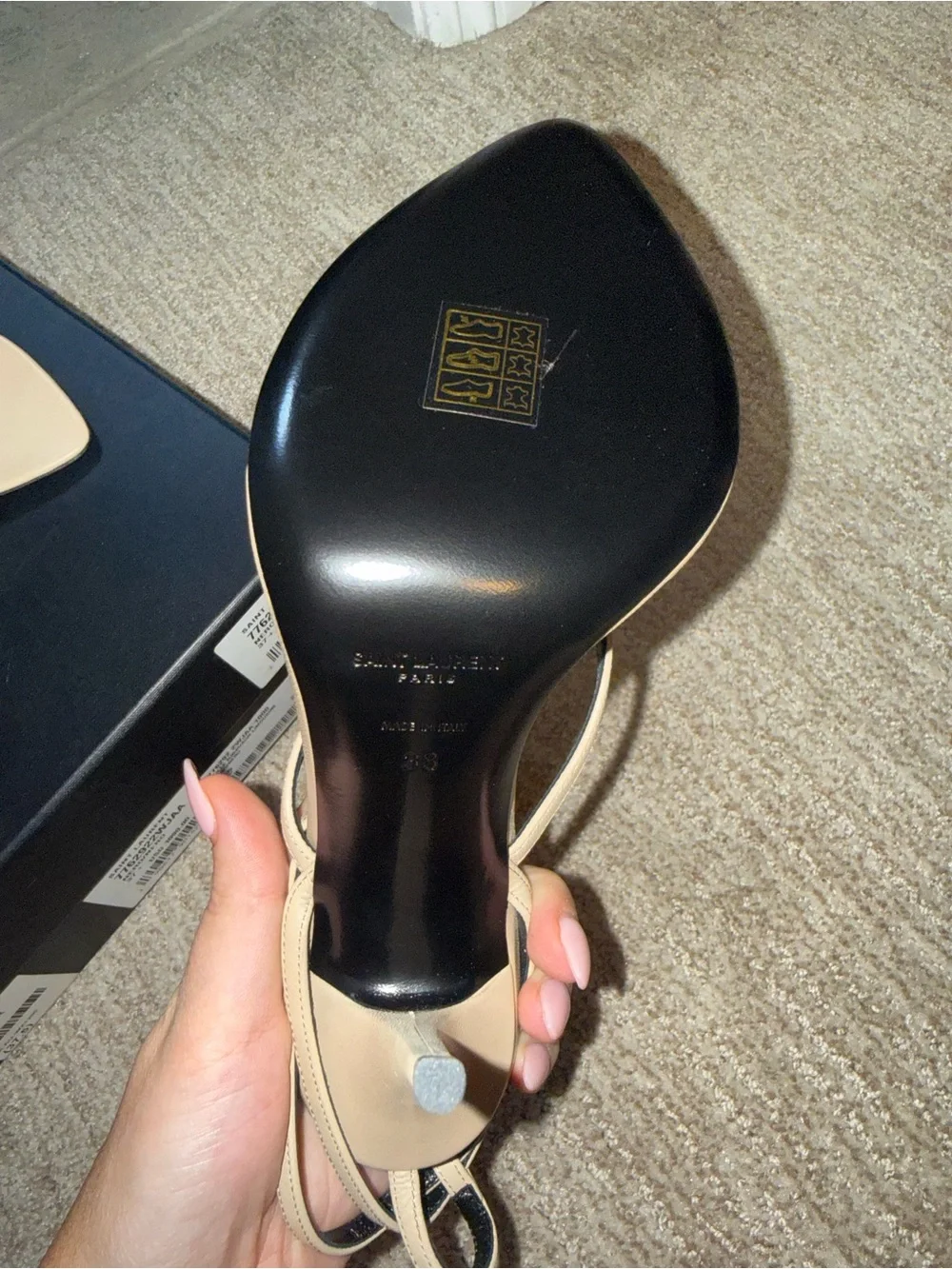 Saint Laurent Gippy Thong Sandal - Picture 9 of 12